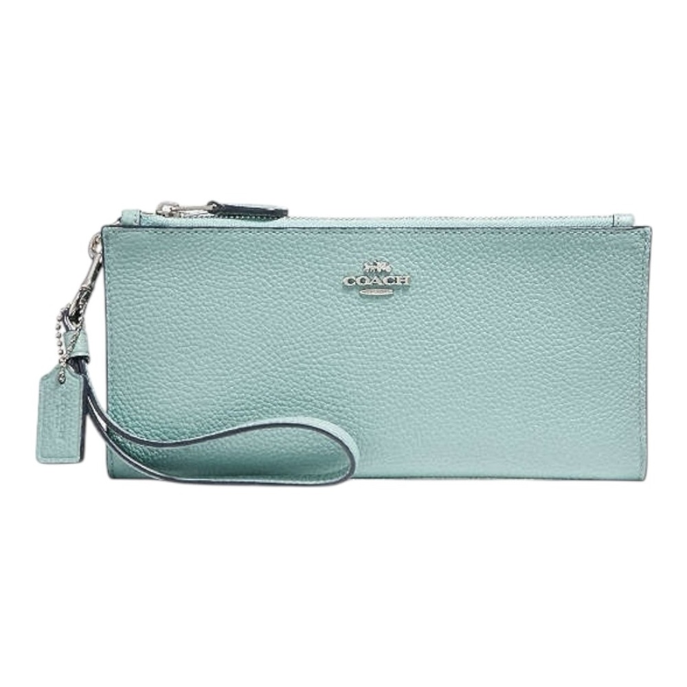 Coach Light Blue Wristlet